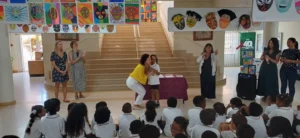 átrio da Escola Portuguesa de Luanda
