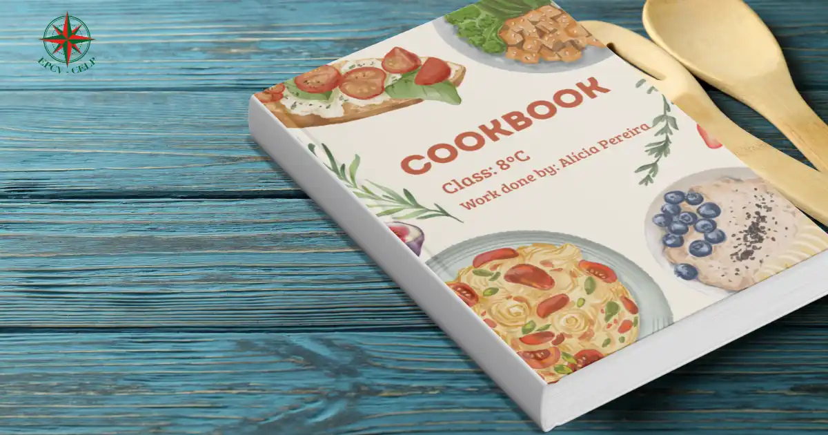 Capa de livro de receitas culinárias