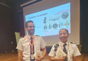 Pilotos de companhia de aviação angolana