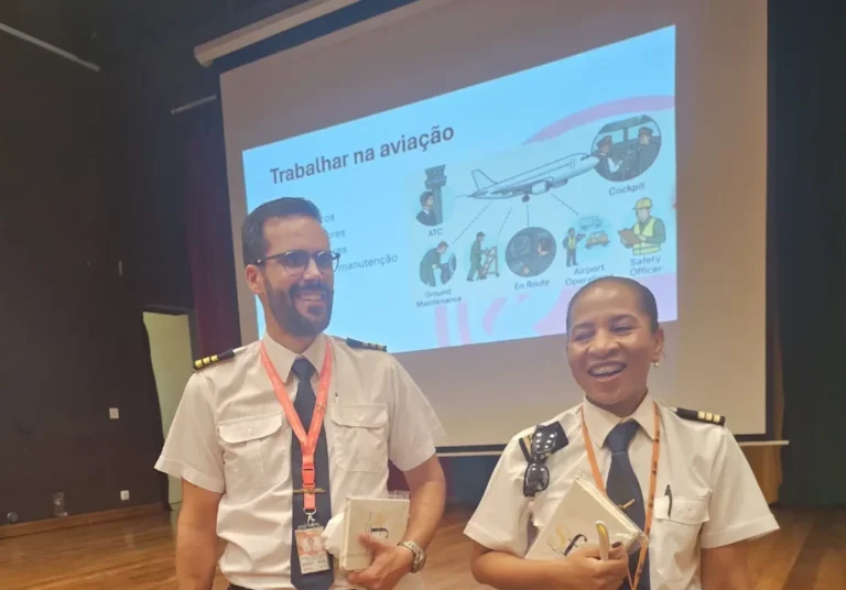 Pilotos de companhia de aviação angolana