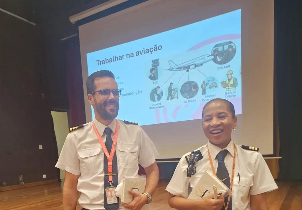 Pilotos de companhia de aviação angolana