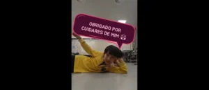 Aluno da EP Macau dirige mensagem no Dia da Mãe